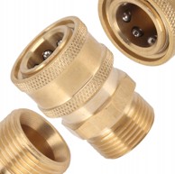 ROSFIX Priključak za visokotlačni čistač M22x1.5, brza spojka 1/4", kompatibilan s Mac Allister, Maltec, DeWalt i Lavor